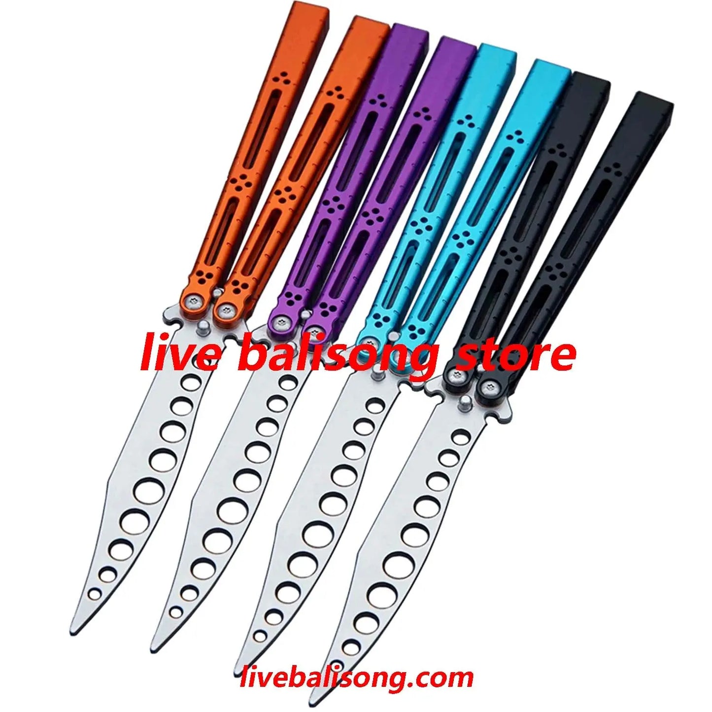 Theone HOM Basilisk Balisong Clone 7075 Aluminum Handle livebalisong