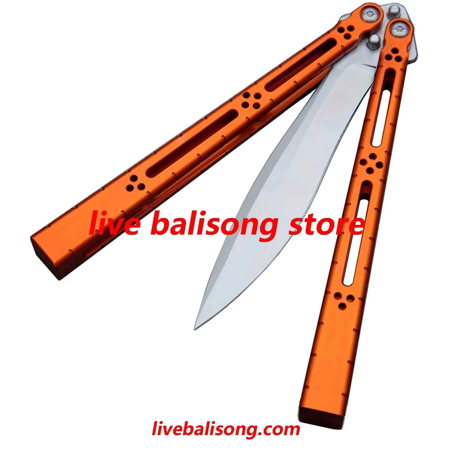 Theone HOM Basilisk Balisong Clone 7075 Aluminum Handle livebalisong