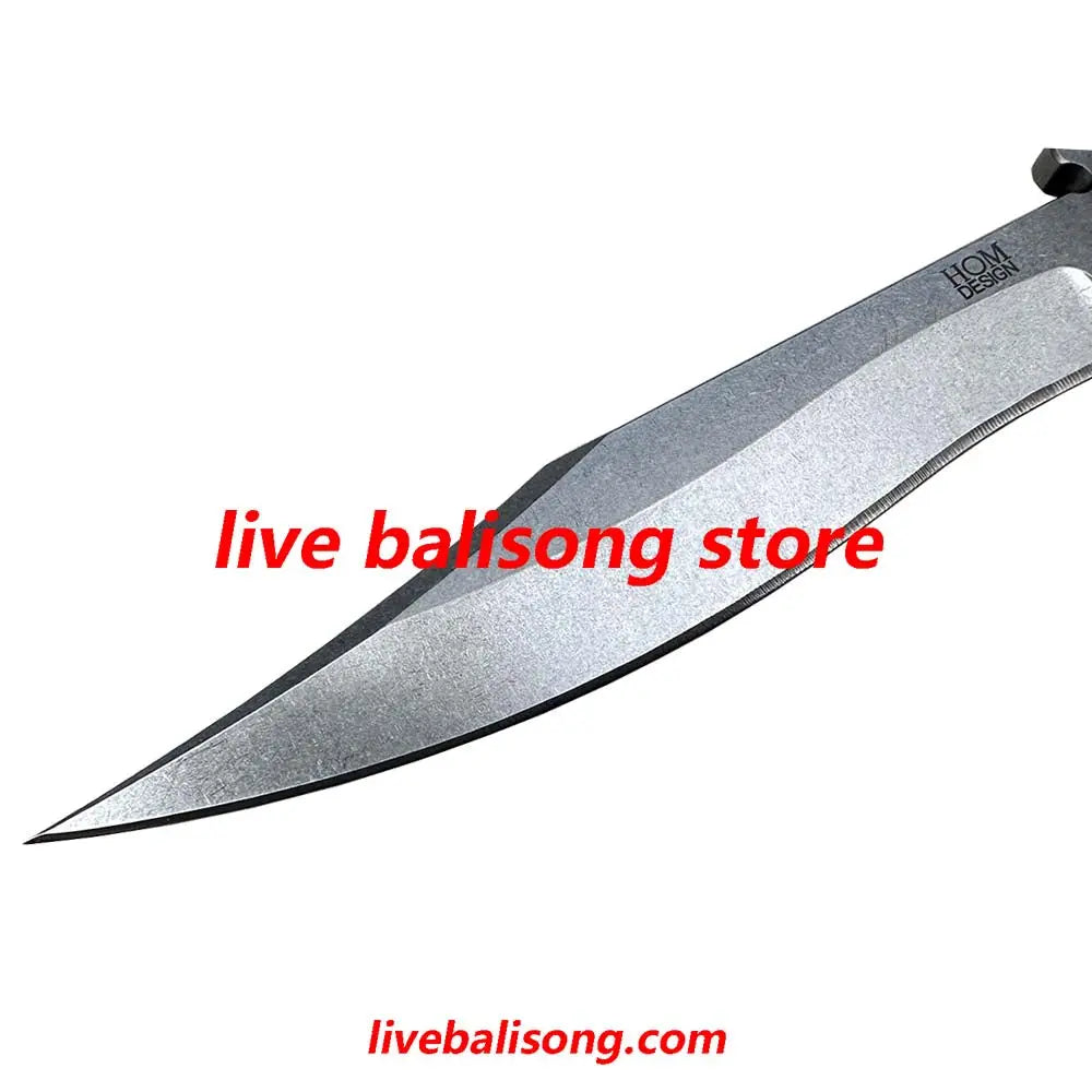 Theone HOM Basilisk Balisong Clone Titanium Handle livebalisong