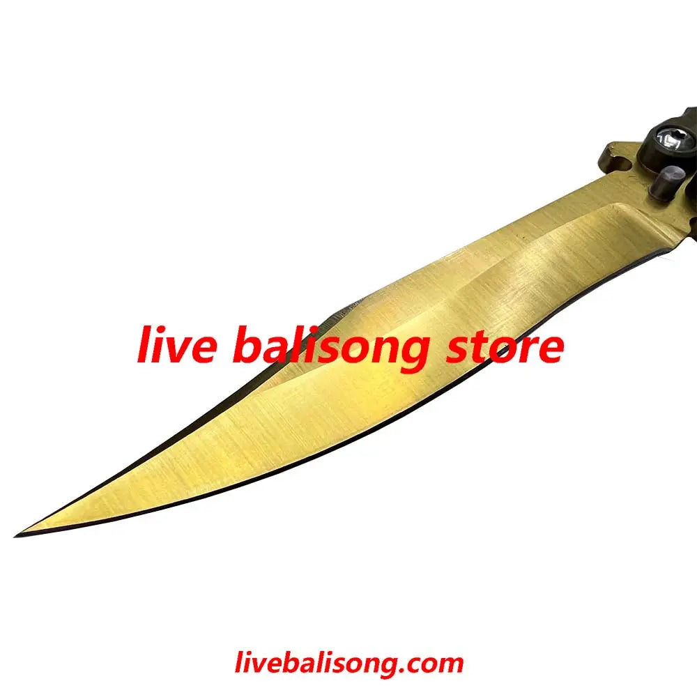 Theone HOM Basilisk Balisong Clone Titanium Handle livebalisong