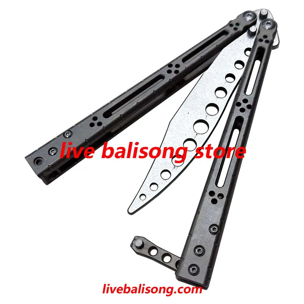 Theone HOM Basilisk Balisong Clone Titanium Handle livebalisong