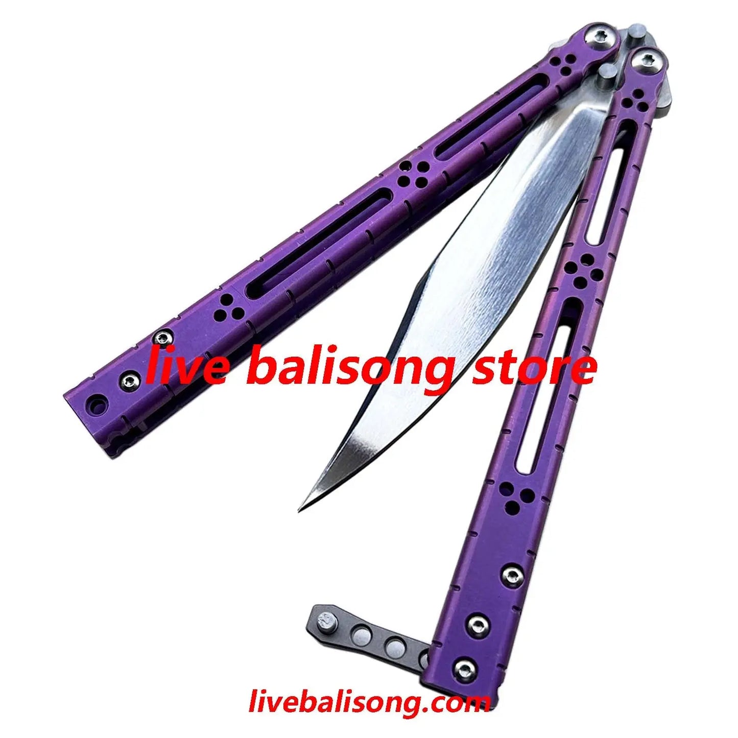 Theone HOM Basilisk Balisong Clone Titanium Handle livebalisong