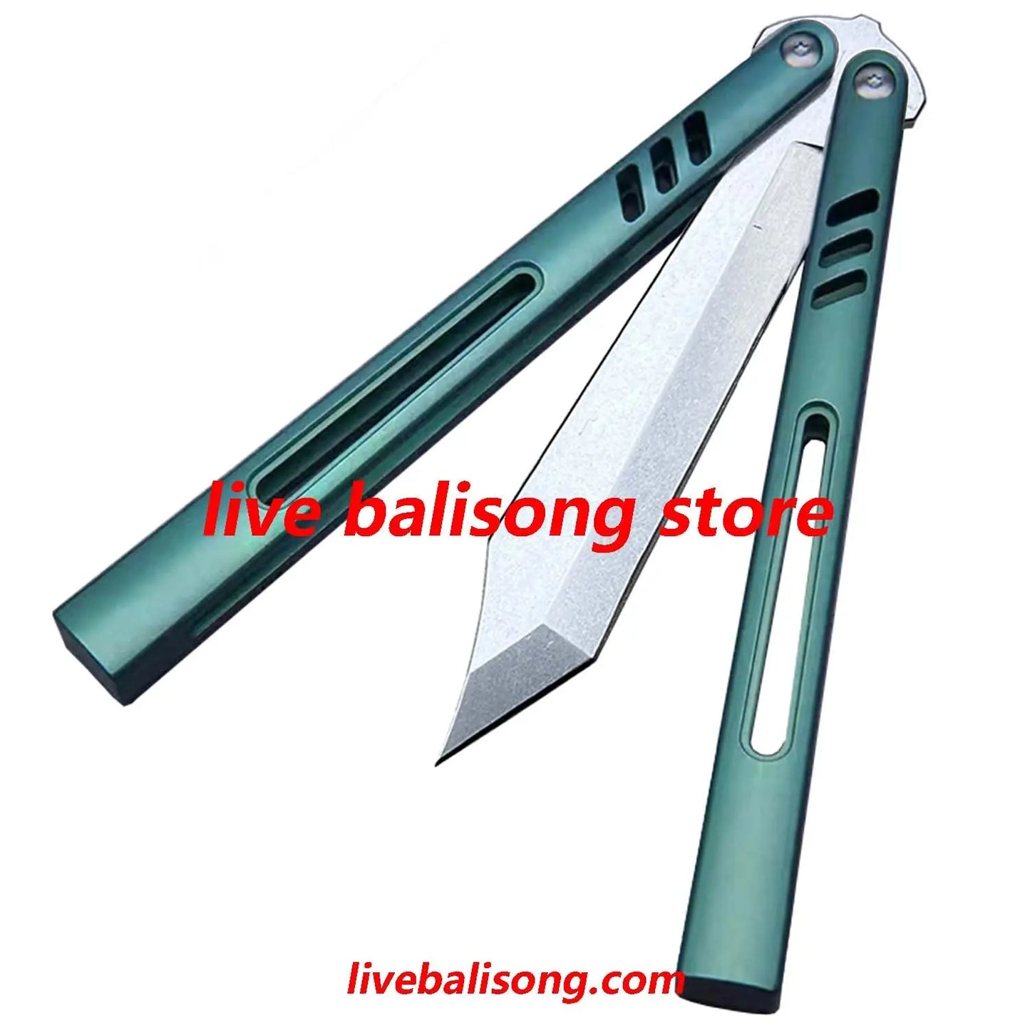 Theone Hybrid Replicant Balisong Clone Channel Titanium Handle livebalisong