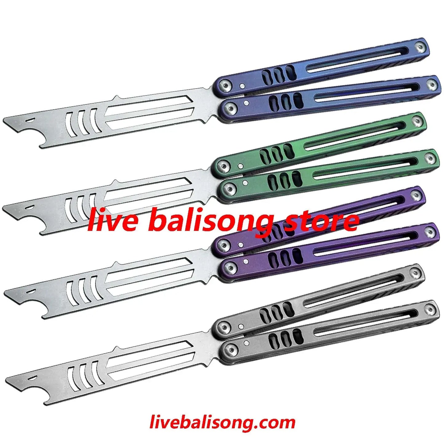 Theone Madko Balisong Trainer Clone Titanium Handle livebalisong