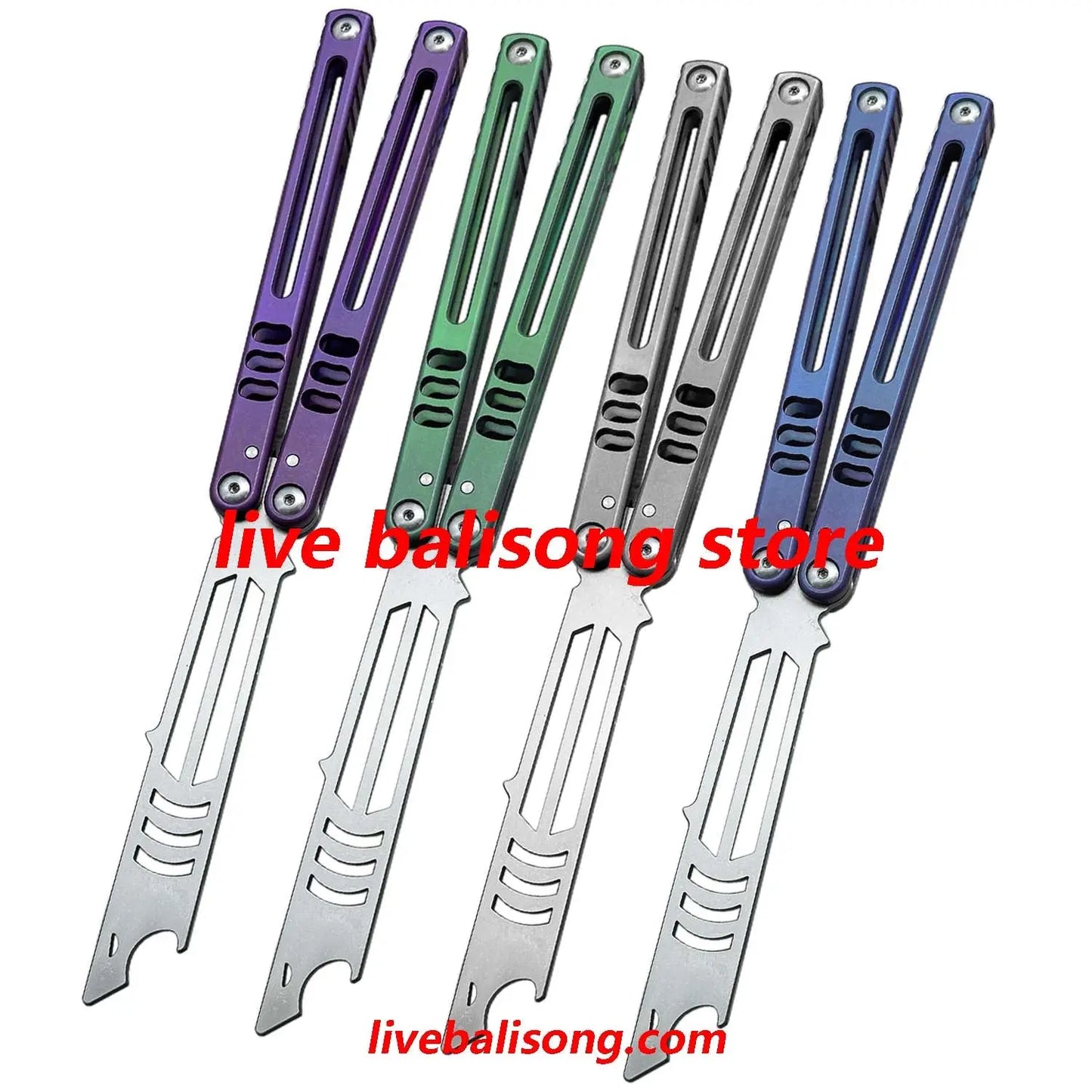Theone Madko Balisong Trainer Clone Titanium Handle livebalisong