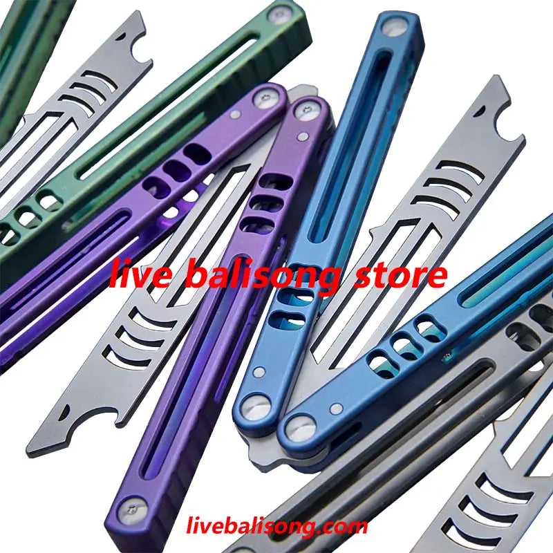 Theone Madko Balisong Trainer Clone Titanium Handle livebalisong