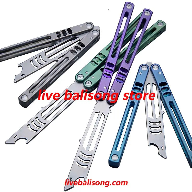 Theone Madko Balisong Trainer Clone Titanium Handle livebalisong