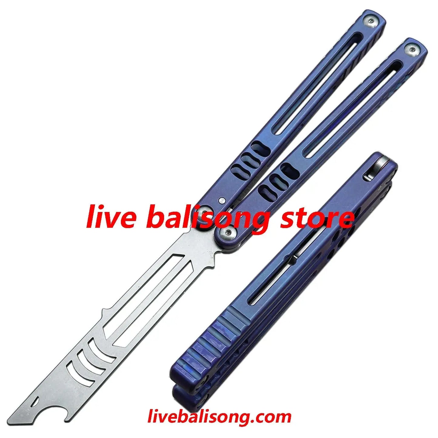 Theone Madko Balisong Trainer Clone Titanium Handle livebalisong