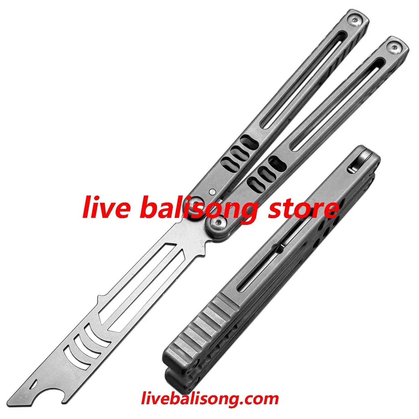 Theone Madko Balisong Trainer Clone Titanium Handle livebalisong