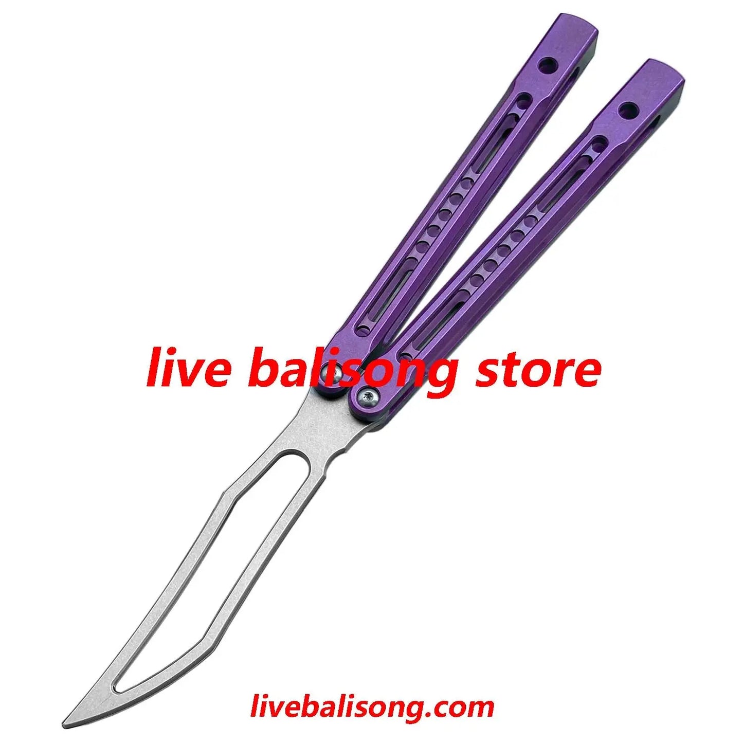 Theone Monarch V2 Balisong Clone Titanium Handle livebalisong