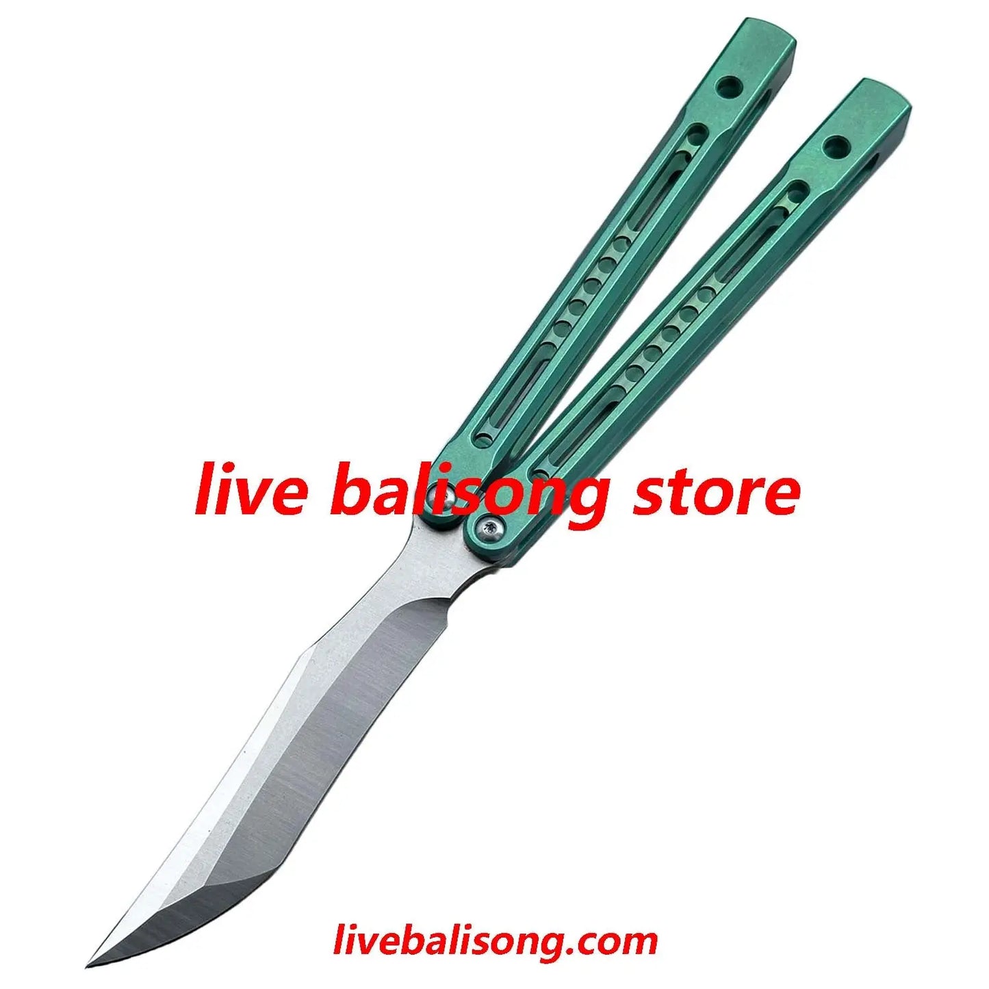 Theone Monarch V2 Balisong Clone Titanium Handle livebalisong