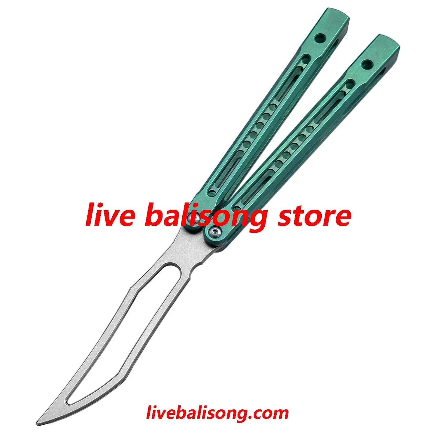 Theone Monarch V2 Balisong Clone Titanium Handle livebalisong