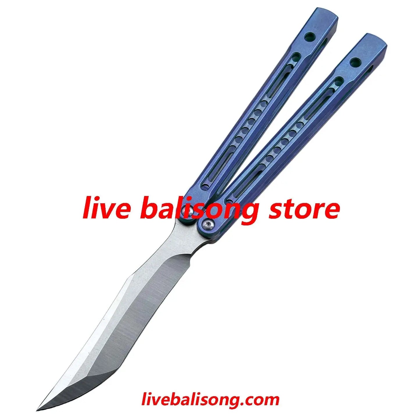 Theone Monarch V2 Balisong Clone Titanium Handle livebalisong