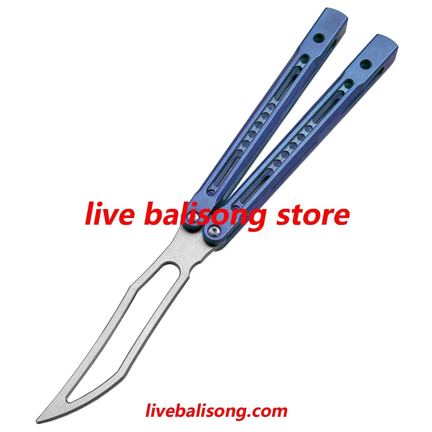 Theone Monarch V2 Balisong Clone Titanium Handle livebalisong