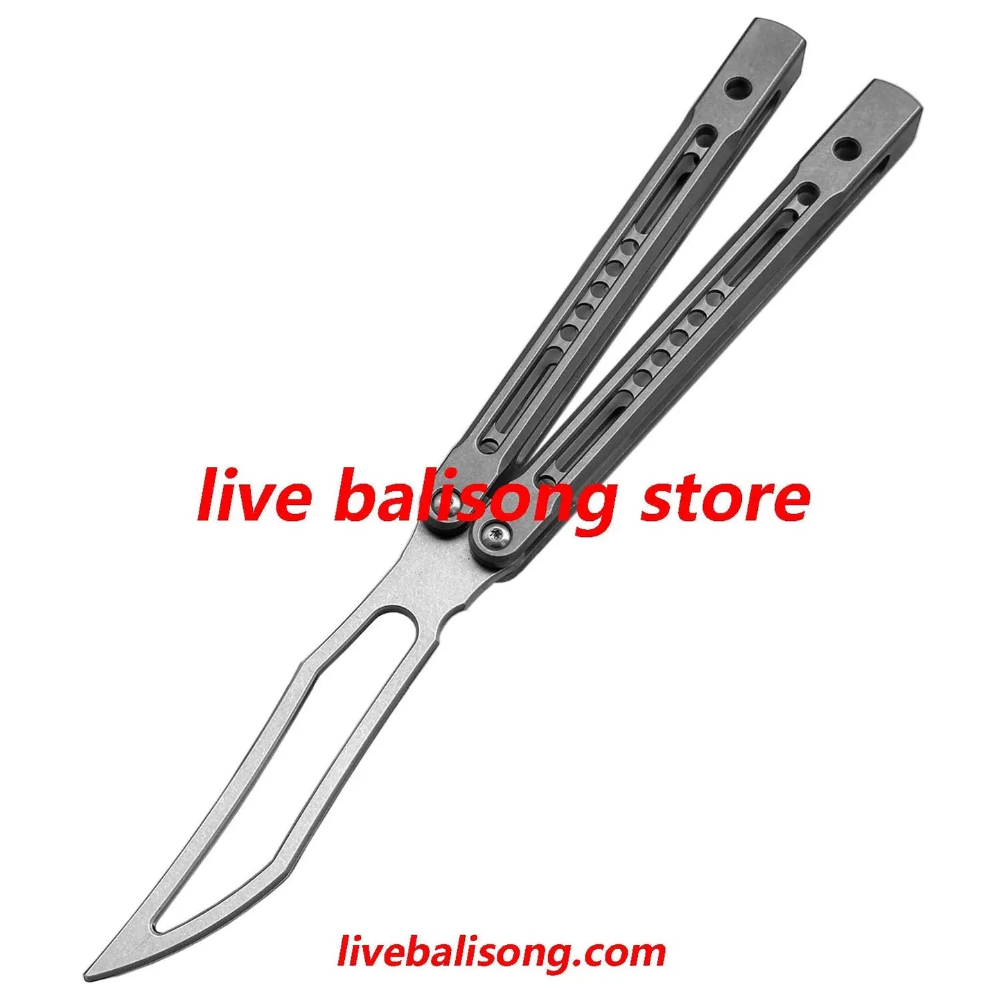 Theone Monarch V2 Balisong Clone Titanium Handle livebalisong