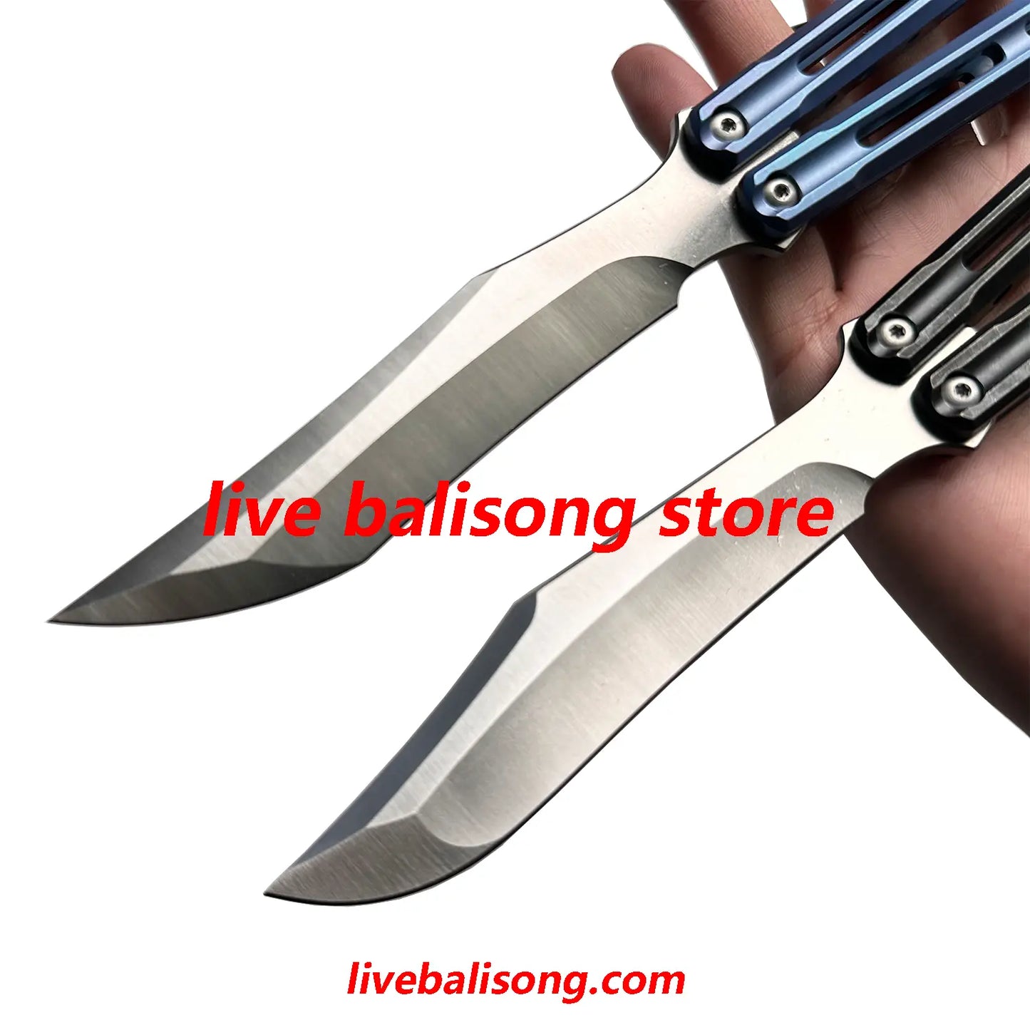 Theone Orca Balisong Clone Titanium Handle livebalisong
