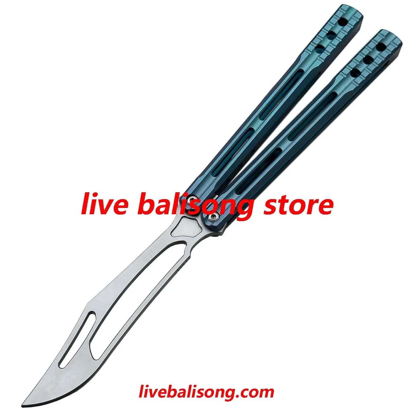 Theone Orca Balisong Clone Titanium Handle livebalisong