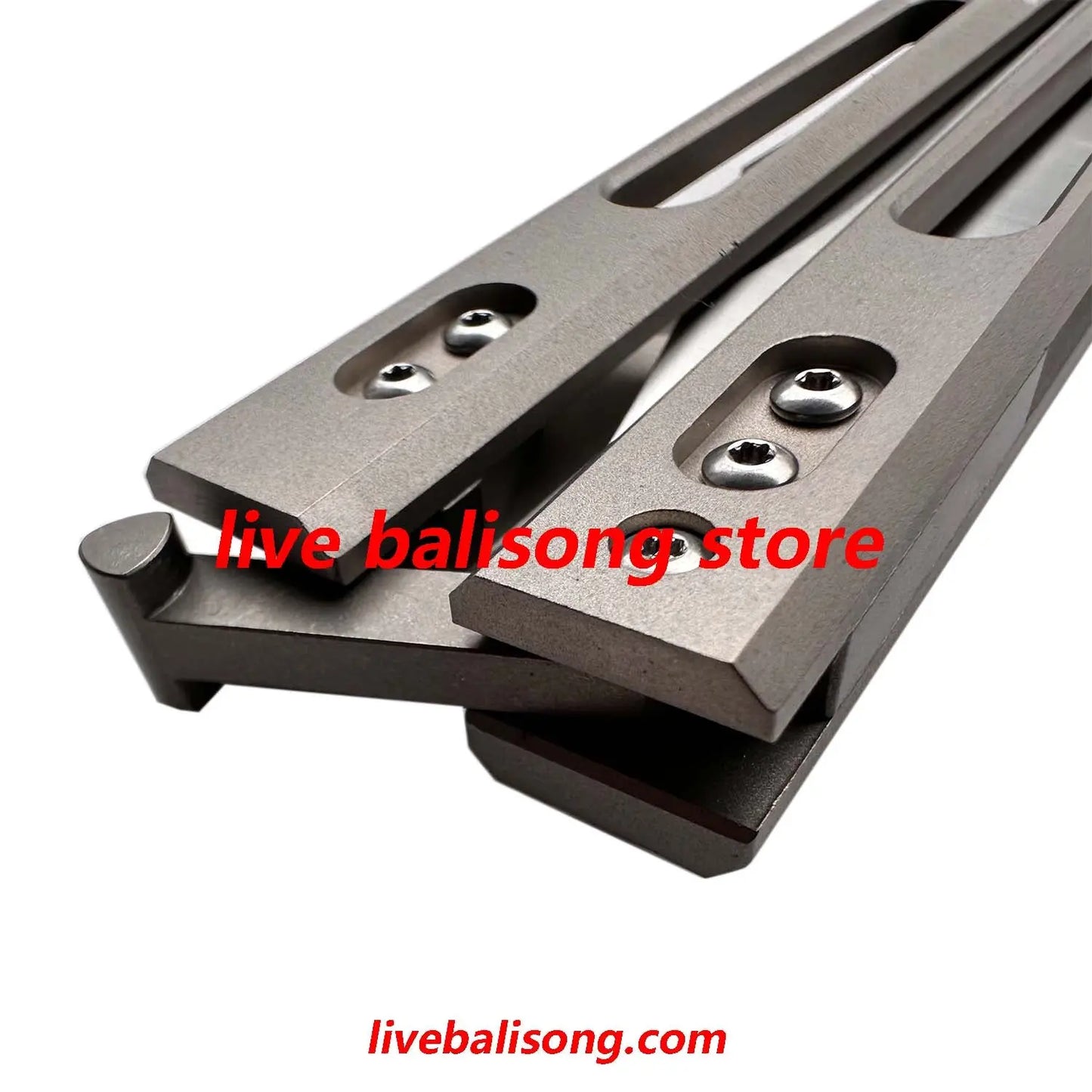 Theone Sandwich AB (Alpha Beast) Balisong Clone Titanium Handle livebalisong
