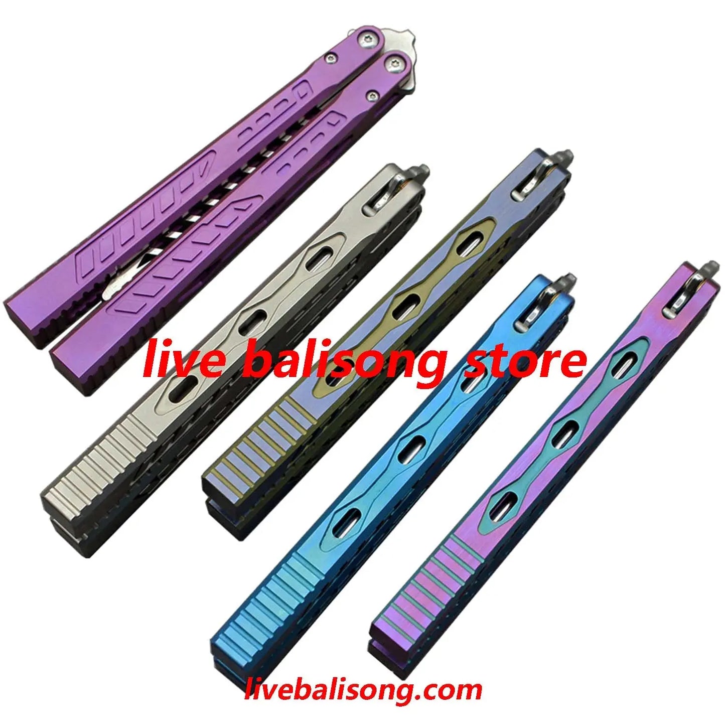 Theone Titanium Falcon Original Balisong livebalisong