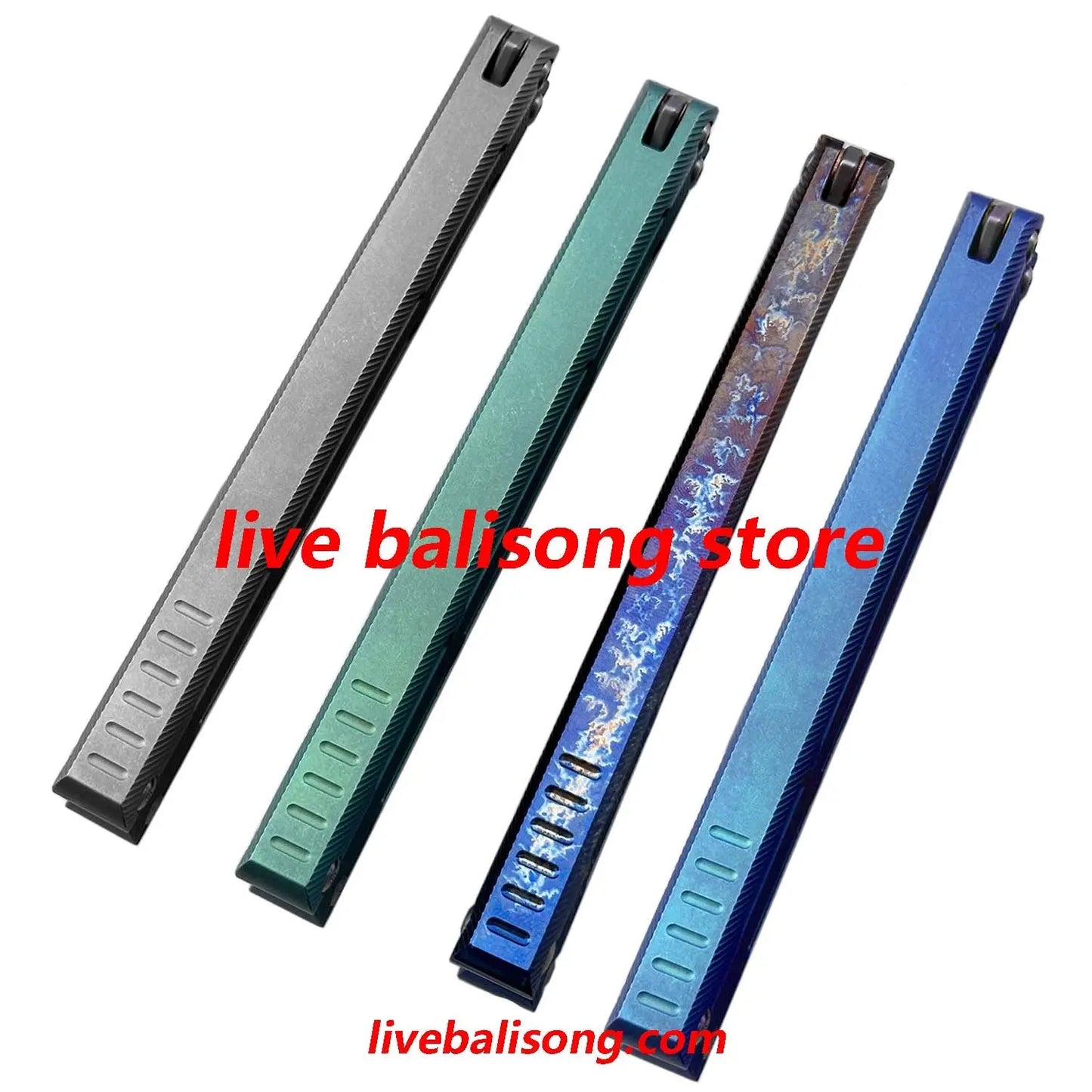 Theone Tsunami Balisong Clone Titanium Channel Handle livebalisong