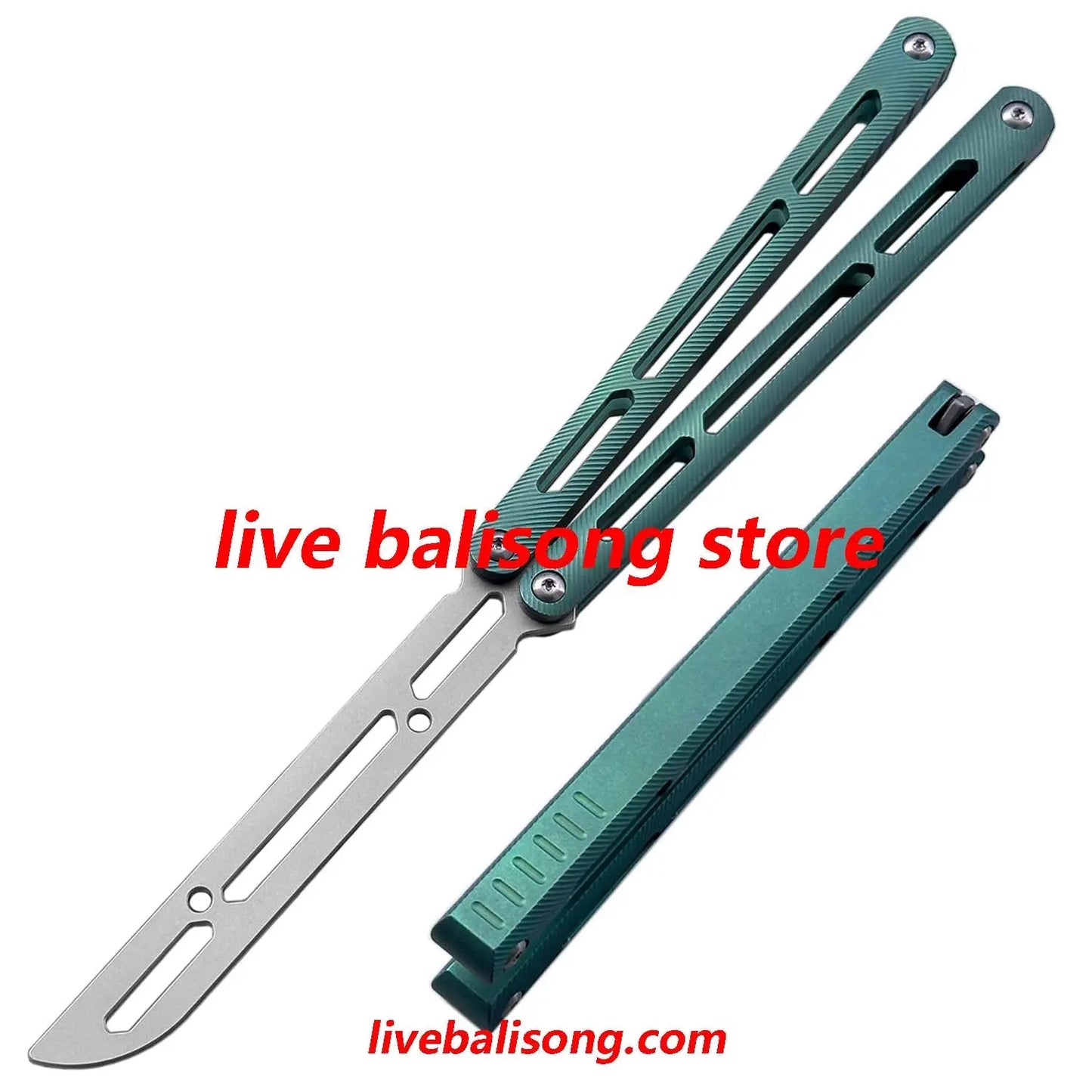 Theone Tsunami Balisong Clone Titanium Channel Handle livebalisong