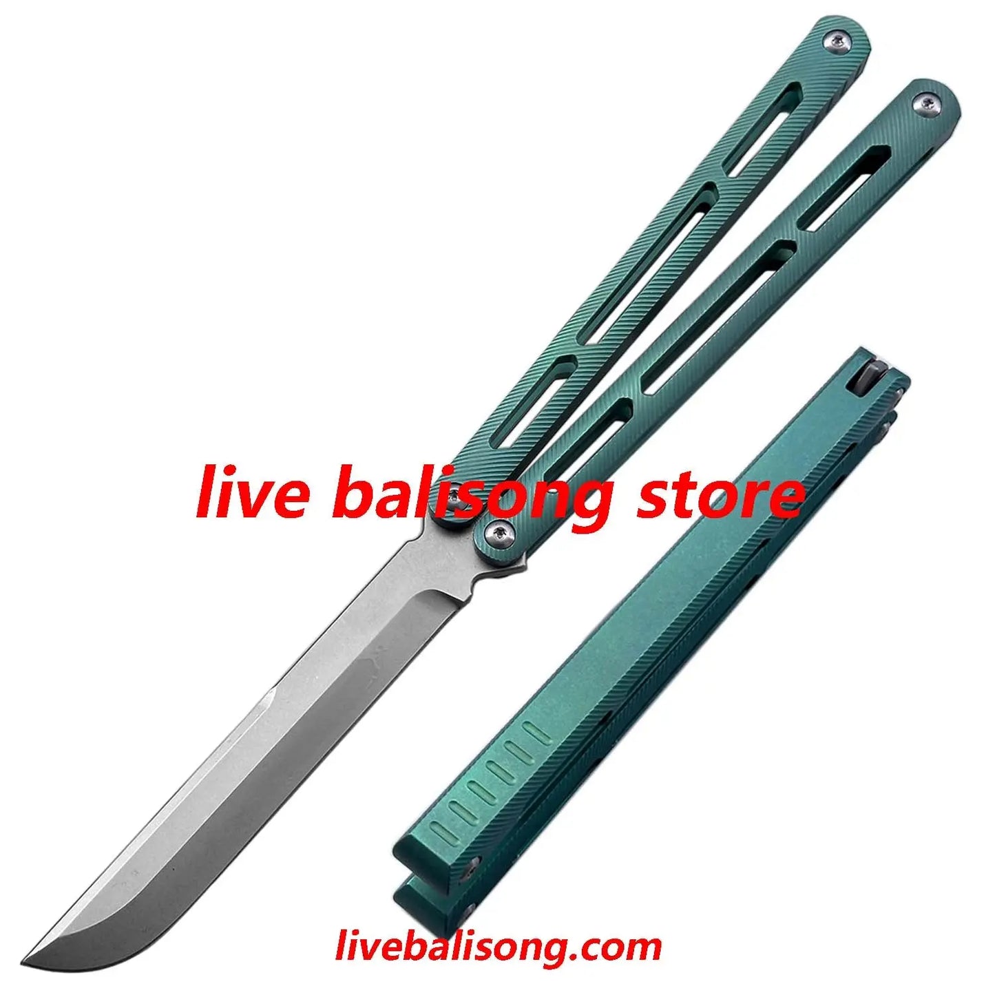 Theone Tsunami Balisong Clone Titanium Channel Handle livebalisong