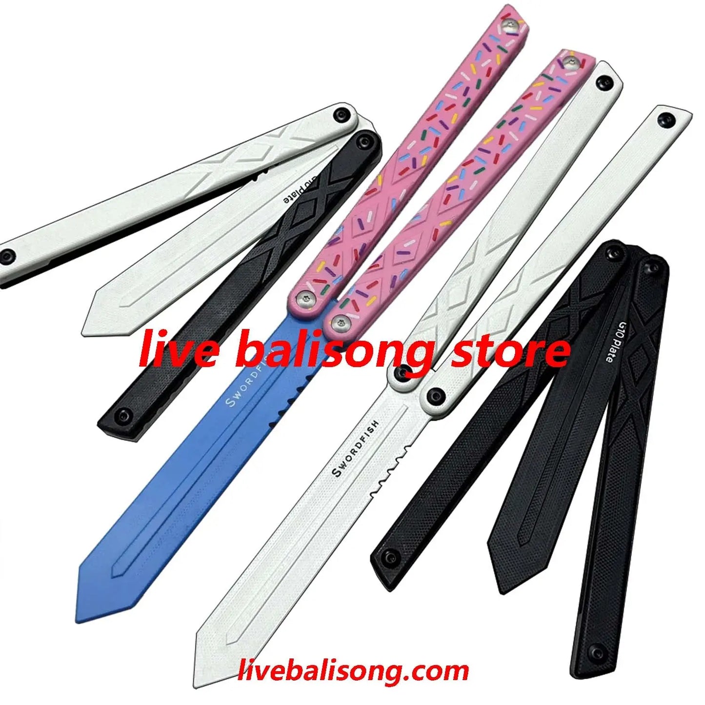 XDYY G10 Swordfish Balisong Trainer Clone livebalisong