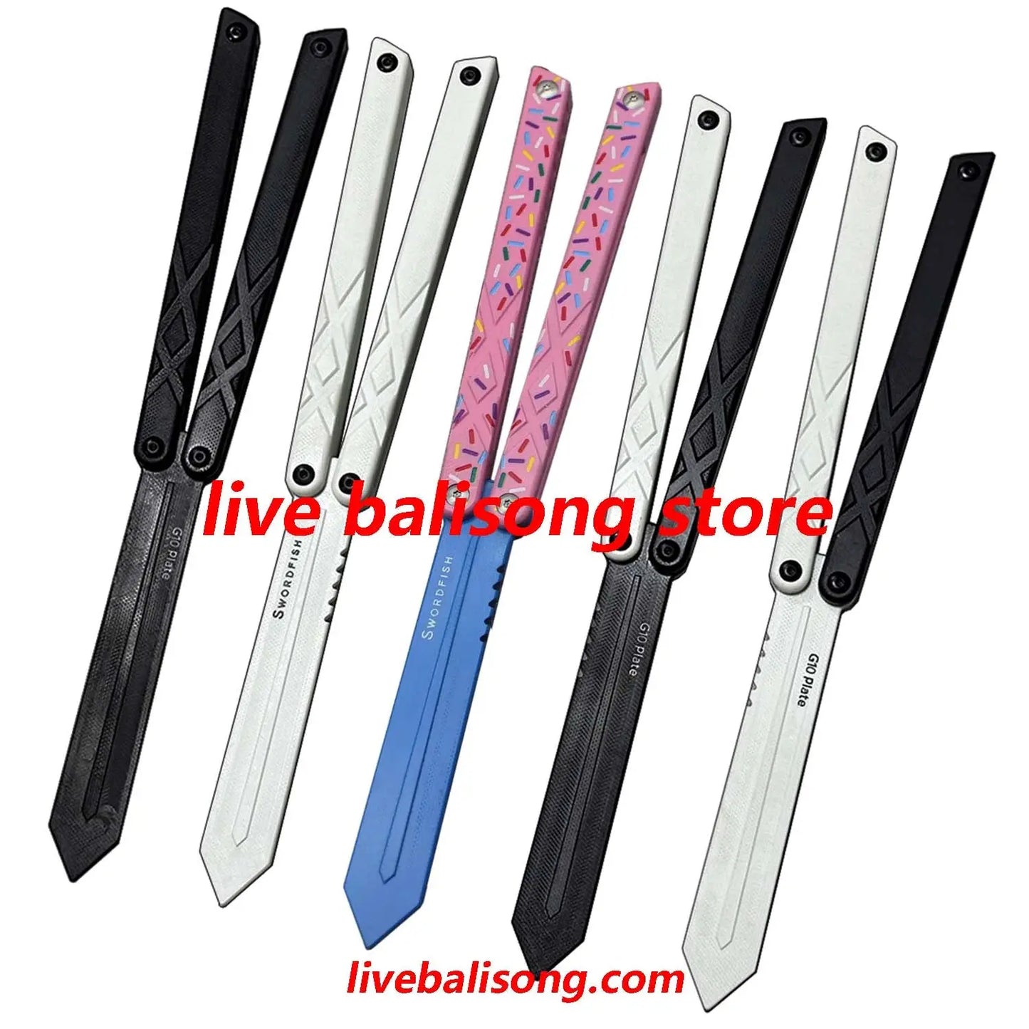 XDYY G10 Swordfish Balisong Trainer Clone livebalisong