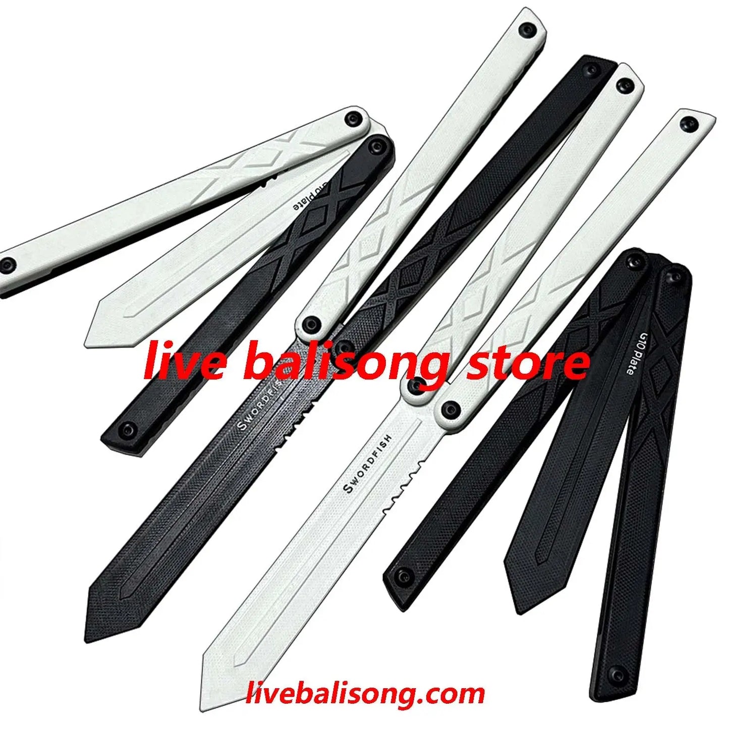 XDYY G10 Swordfish Balisong Trainer Clone livebalisong