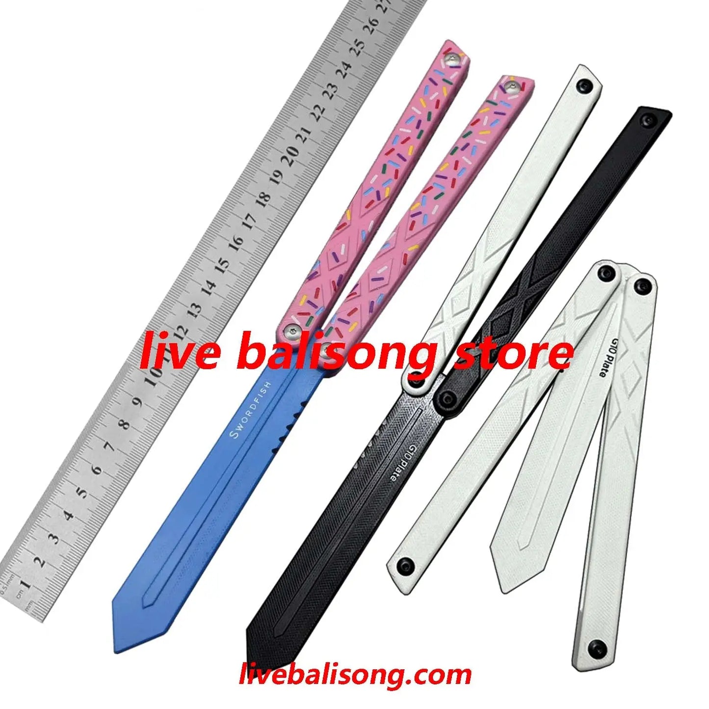XDYY G10 Swordfish Balisong Trainer Clone livebalisong