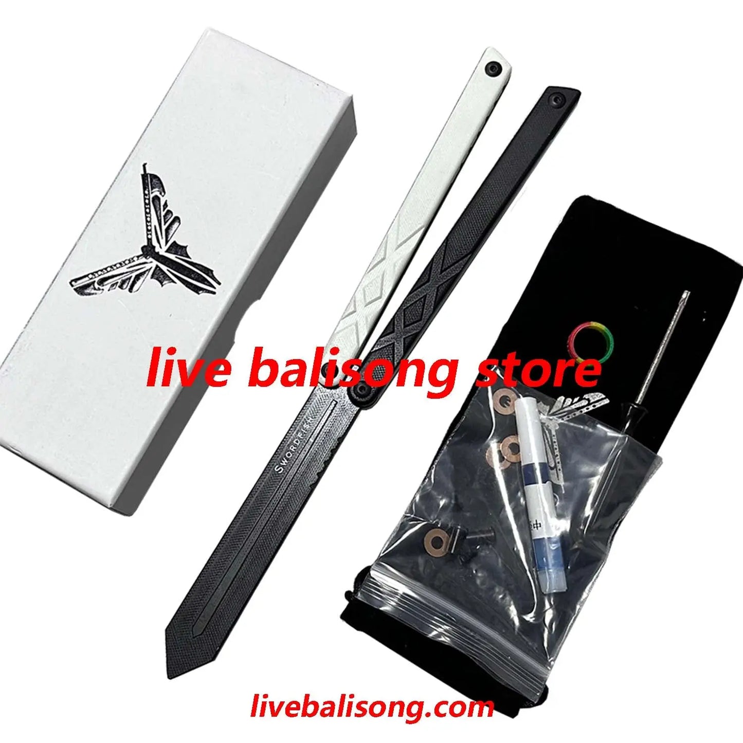 XDYY G10 Swordfish Balisong Trainer Clone livebalisong