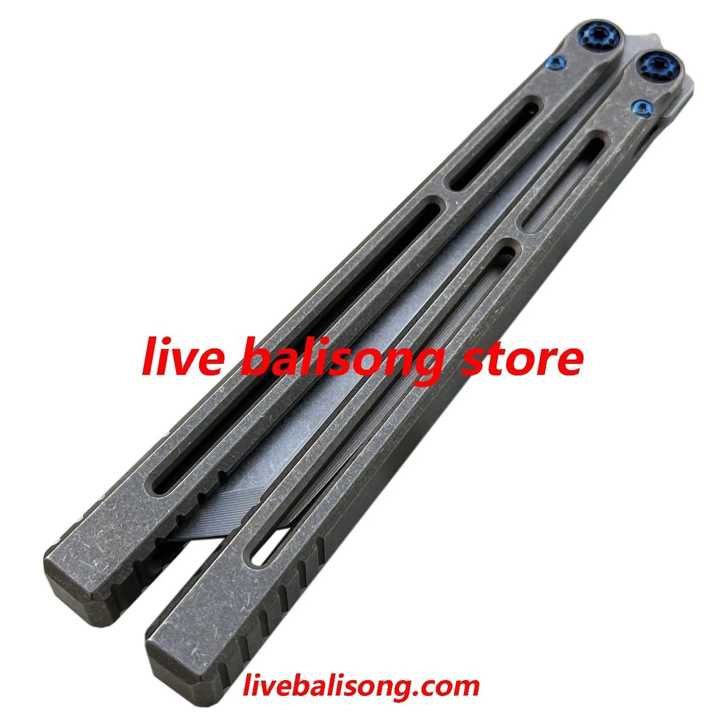 Yuppie Telesto Balisong Clone Titanium Handle False Edge livebalisong