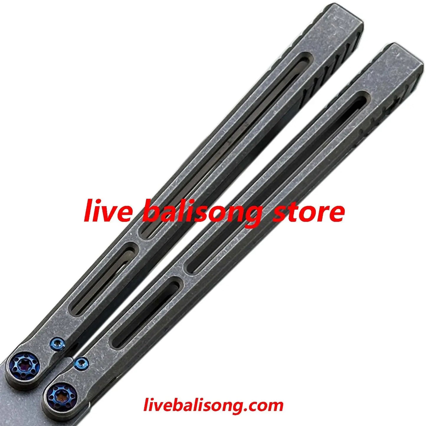 Yuppie Telesto Balisong Clone Titanium Handle False Edge livebalisong