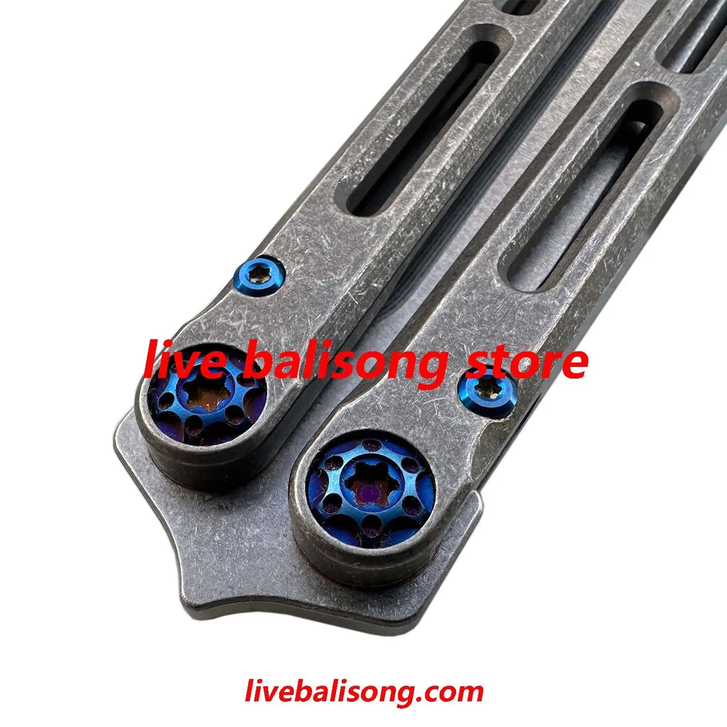 Yuppie Telesto Balisong Clone Titanium Handle False Edge livebalisong