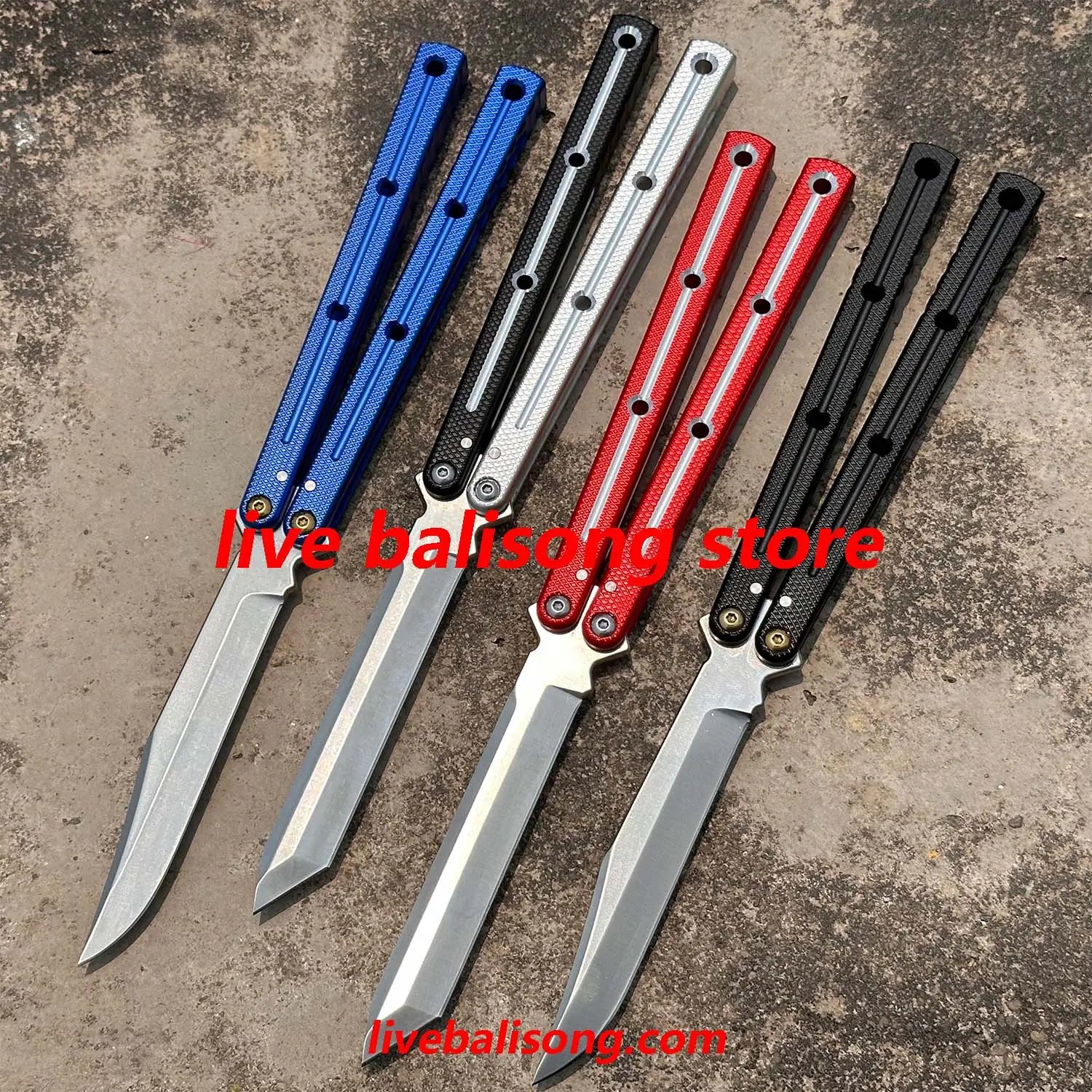 Baliplus Kraken V3 Live Blade Balisong Clone（6061/7075 Sandblasted handle） livebalisong