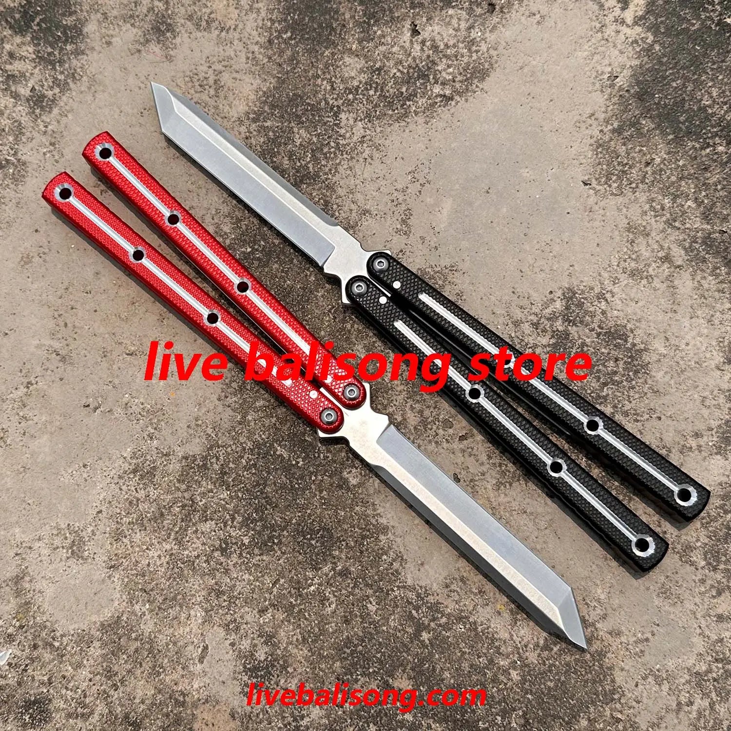 Baliplus Kraken V3 Live Blade Balisong Clone（6061/7075 Sandblasted handle） livebalisong