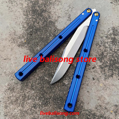 Baliplus Kraken V3 Live Blade Balisong Clone（6061/7075 Sandblasted handle） livebalisong