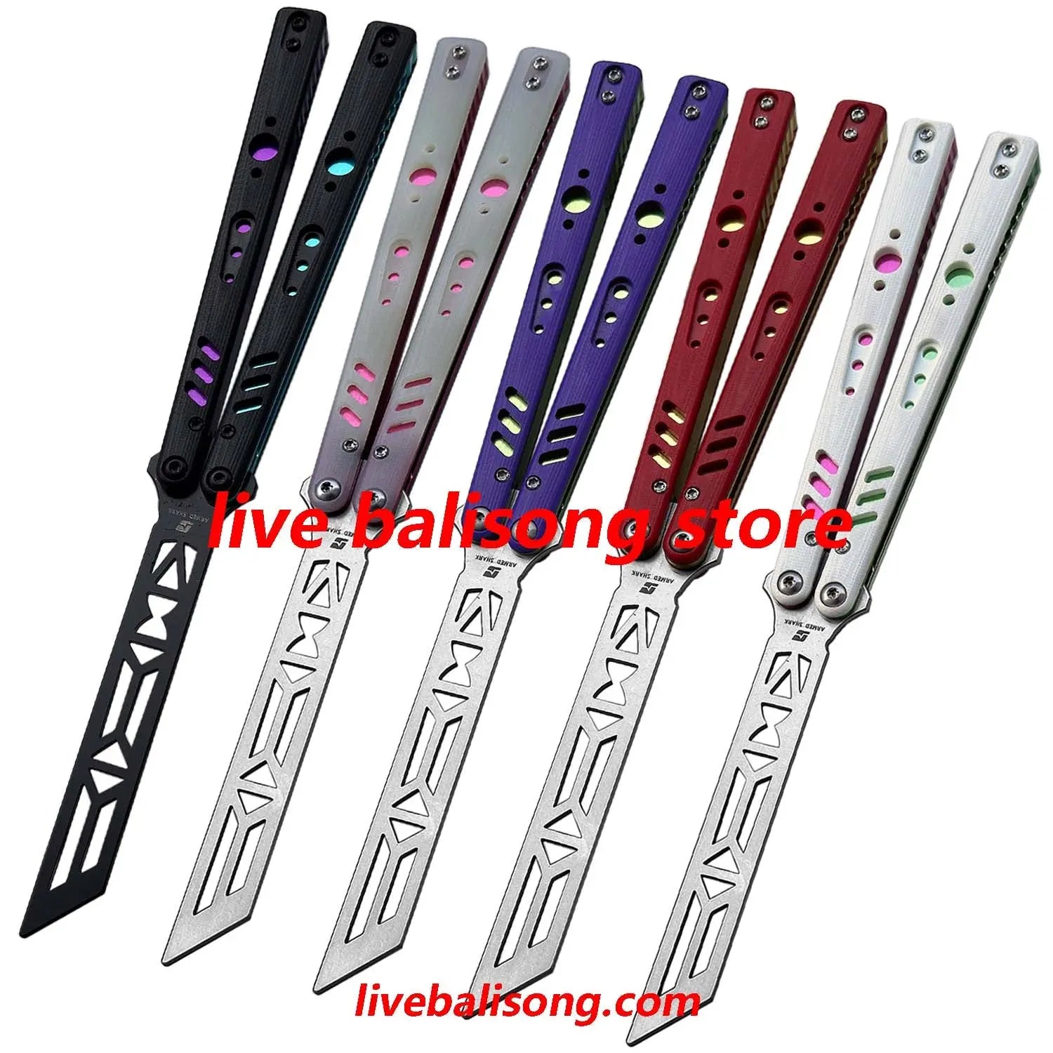 ARMED SHARK Aluminum Channel Replicant (REP) Balisong Trainer Clone livebalisong