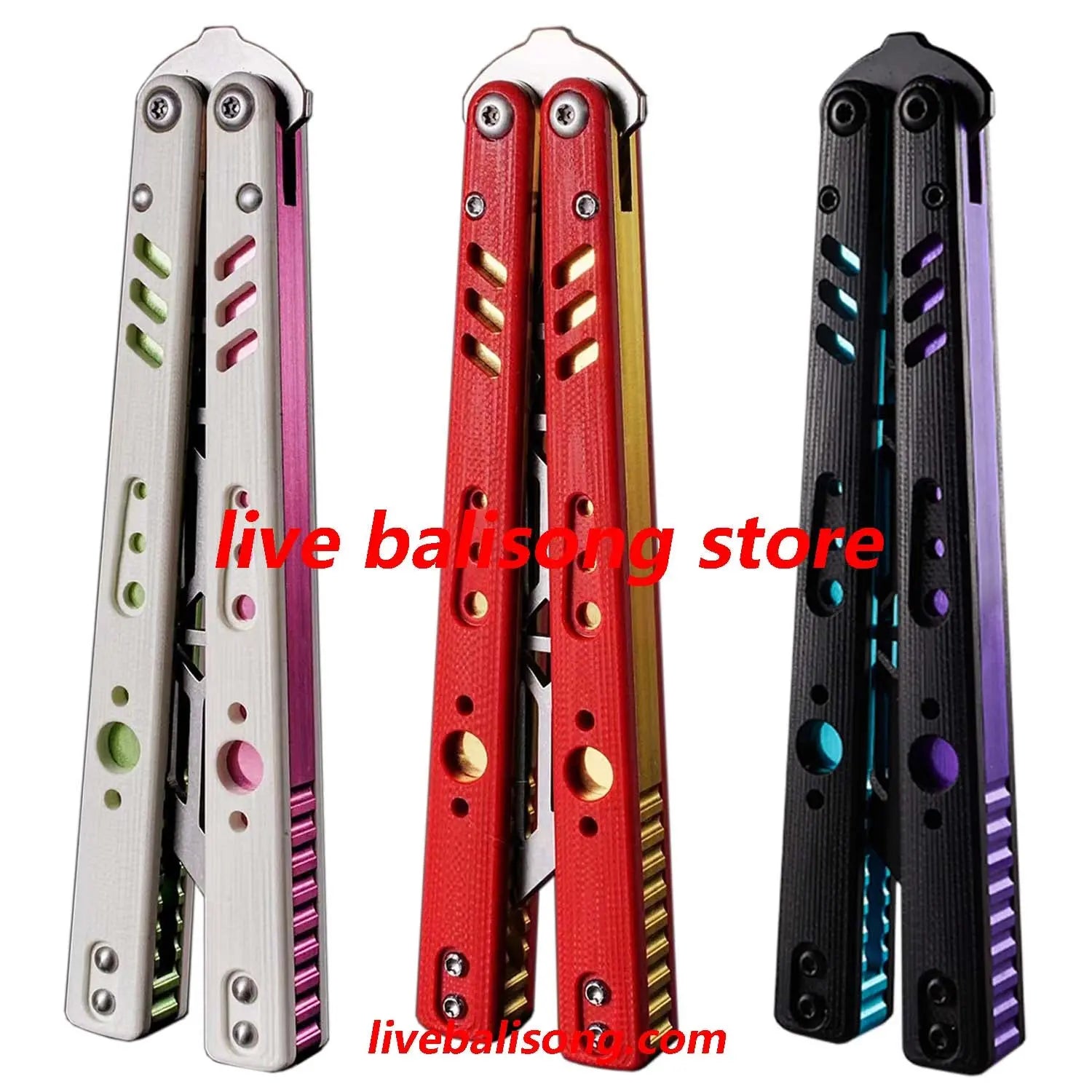 ARMED SHARK Aluminum Channel Replicant (REP) Balisong Trainer Clone livebalisong