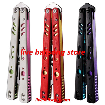 ARMED SHARK Aluminum Channel Replicant (REP) Balisong Trainer Clone livebalisong