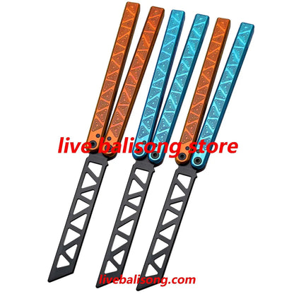 ARMED SHARK Glidr Original 4 Balisong Trainer Clone 7075 Aluminum Handle livebalisong