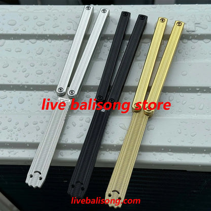 ARMED SHARK Squiddy-AL Balisong Trainer Clone 7075 Aluminum Handle livebalisong