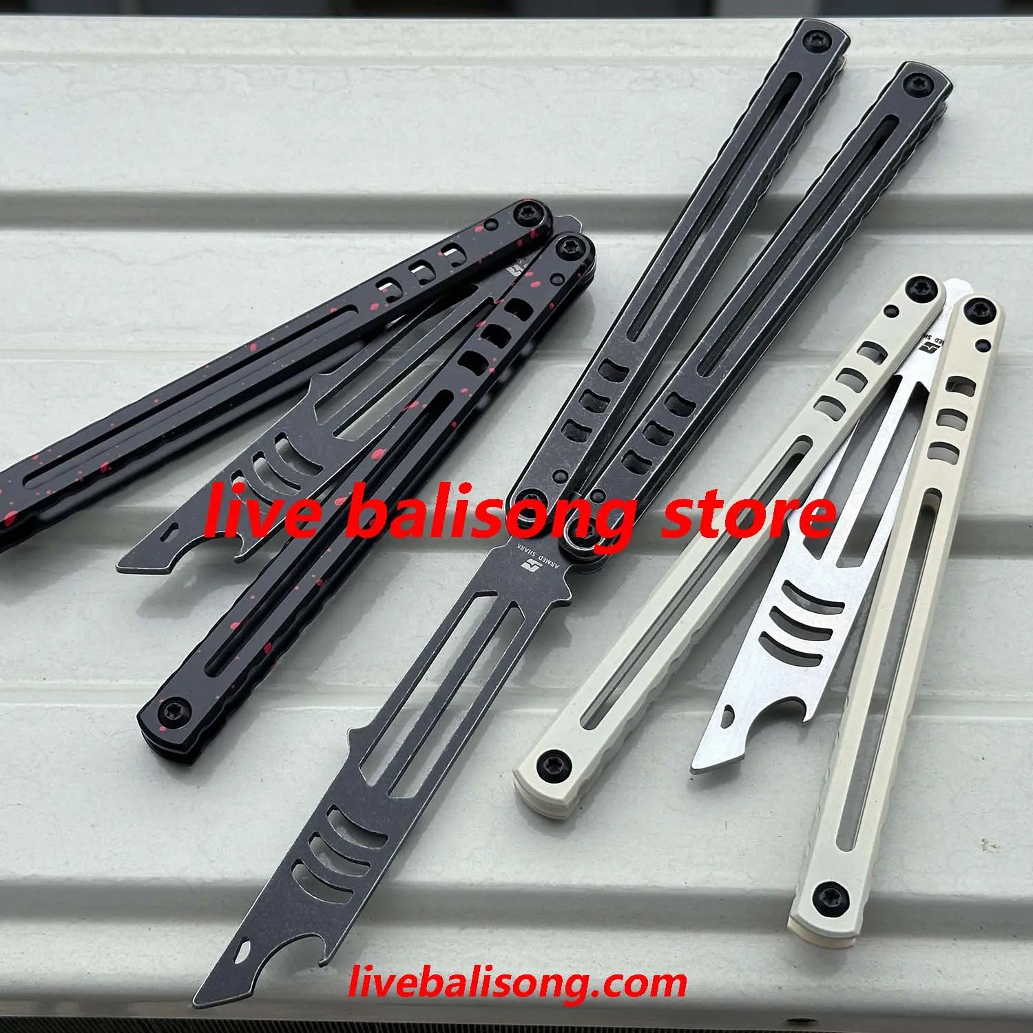 ARMED SHARK Steel Madko Balisong Clone livebalisong