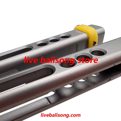 ARMED SHARK Svix Gale V4 Balisong Trainer Clone Titanium Handle livebalisong