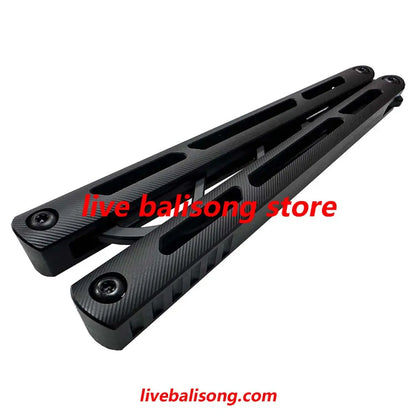 ARMED SHARK Tsunami Balisong Trainer Clone Titanium Chanwich Handle livebalisong