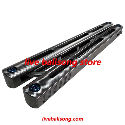 ARMED SHARK Tsunami Balisong Trainer Clone Titanium Chanwich Handle livebalisong