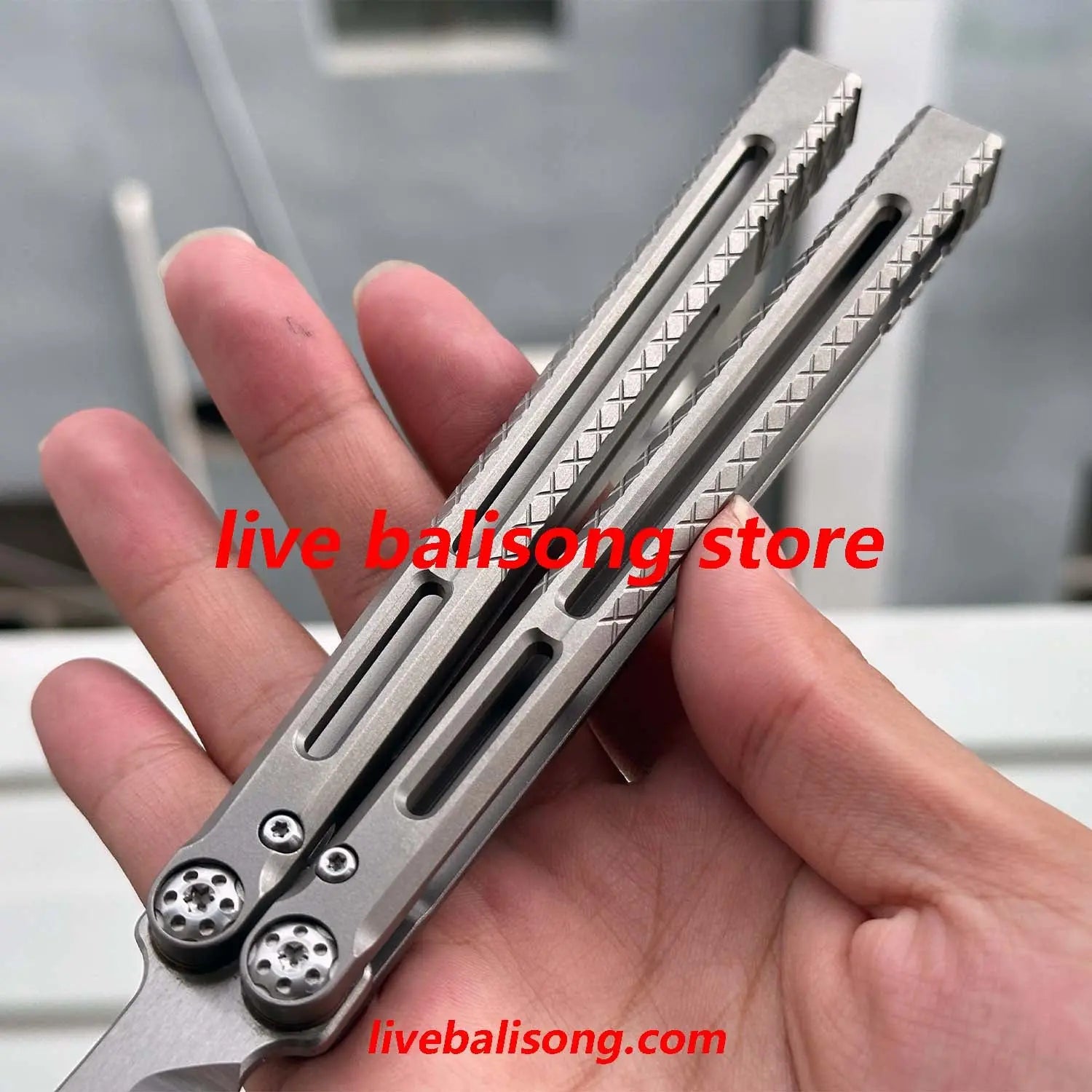 BaliX Telesto Balisong Clone Titanium Handle livebalisong