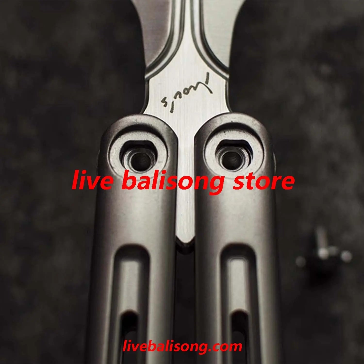 Growl Balisong CK Integralis II Clone Titanium handle livebalisong