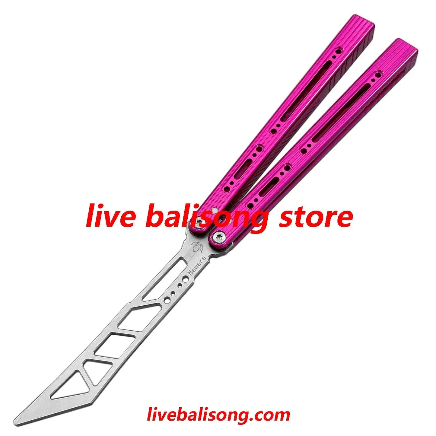 Newera Sunshine Original Balisong 7075 Aluminum Handle Bushing System livebalisong