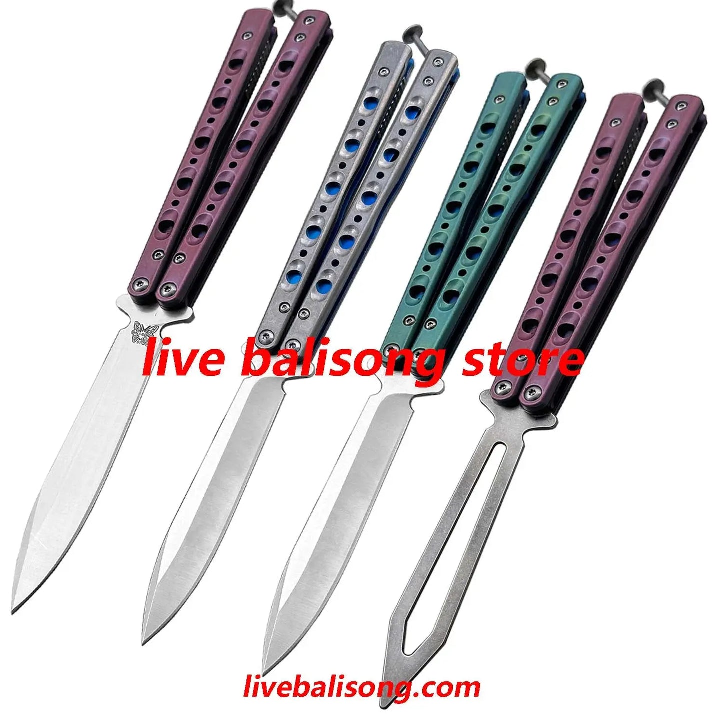 Theone BM51 V3 Balisong Clone Titanium Handle livebalisong